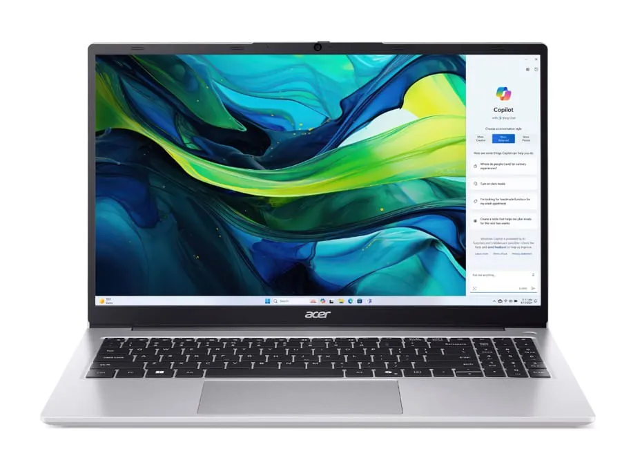 Acer AL15-41P-R7JP - Amd Ryzen 7 5700U - 8GB DDR4 - 512GB SSD - Pantalla 15,6" - No DVD - HDMI - Freedos - Light Silver