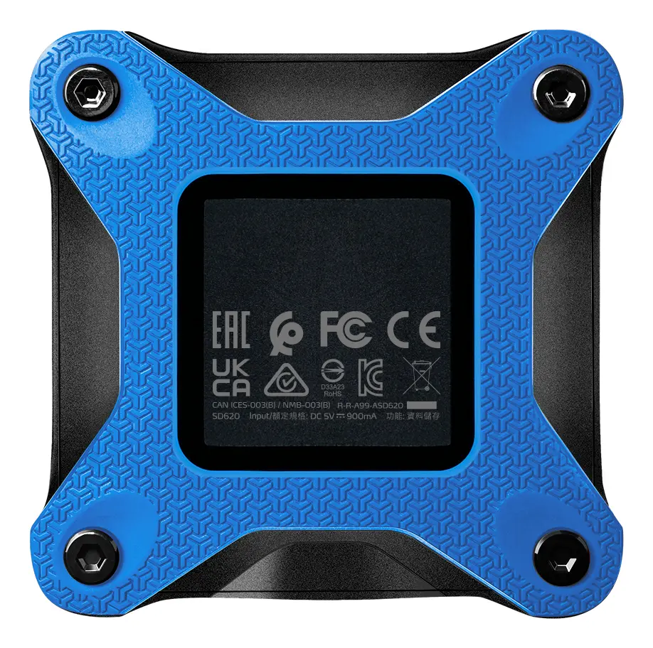 Disco De Estado Solido Externo Adata SD620 - 512GB - Antigolpes - USB 3,2 - Azul miniatura 3