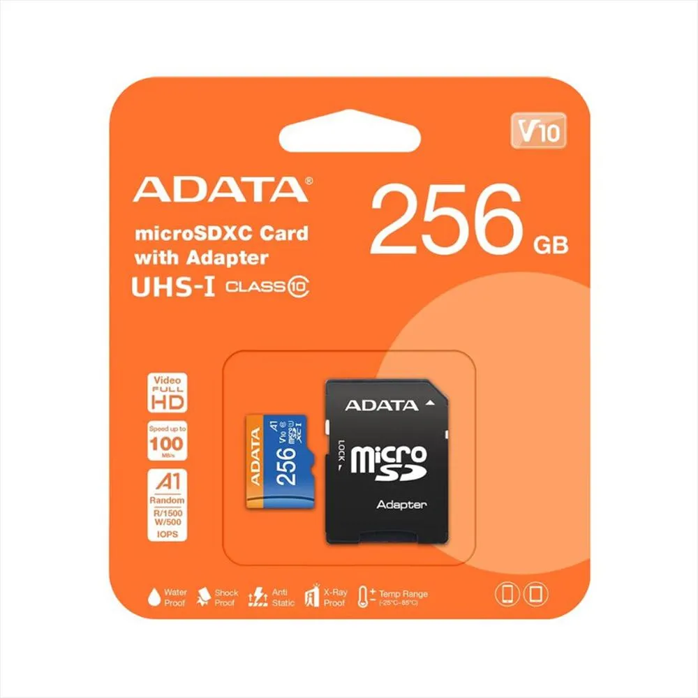 Memoria Micro Sd Adata 256GB Clase 10