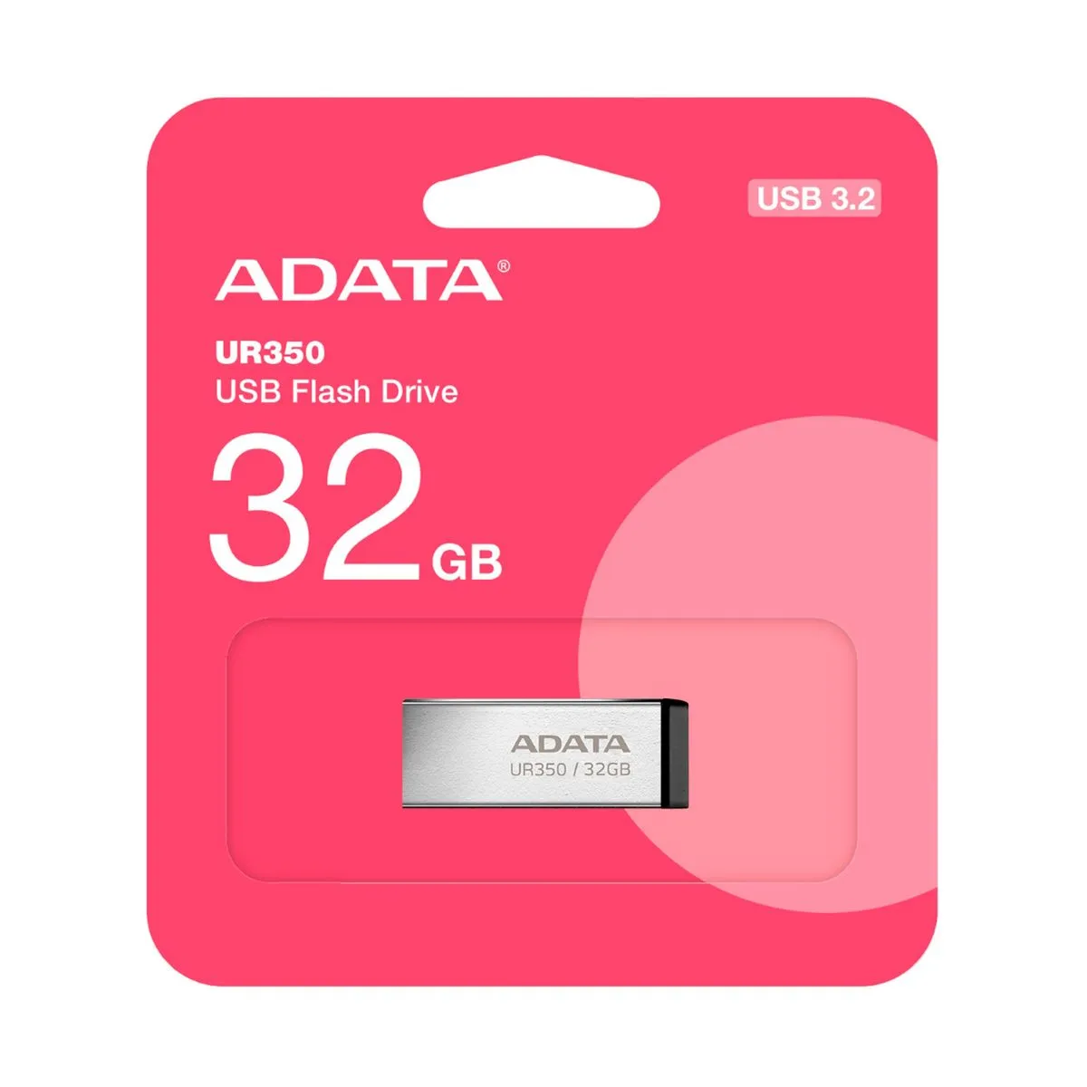 Memoria USB Adata UR350 3,2 - 32GB - Silver - Metalica