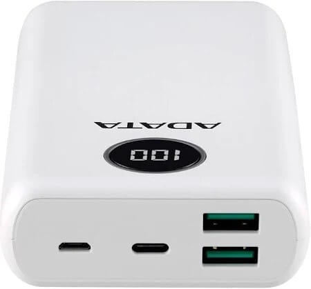 Power Bank Adata P20000QCD - Carga Rapida - 20000MAH - 2 Puertos USB - 1 Tipo C - Pantalla Indicadora De Carga - Negra miniatura 3
