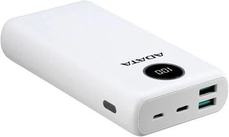 Power Bank Adata P20000QCD - Carga Rapida - 20000MAH - 2 Puertos USB - 1 Tipo C - Pantalla Indicadora De Carga - Negra miniatura 4