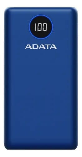 Power Bank Adata P20000QCD - Carga Rapida - 20000MAH - 2 Puertos USB - 1 Tipo C - Pantalla Indicadora De Carga - Azul miniatura 4