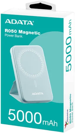 Power Bank Adata R050 - Carga Rapida - 5000MAH Carga Inalambrica Magnetica - Azul miniatura 2