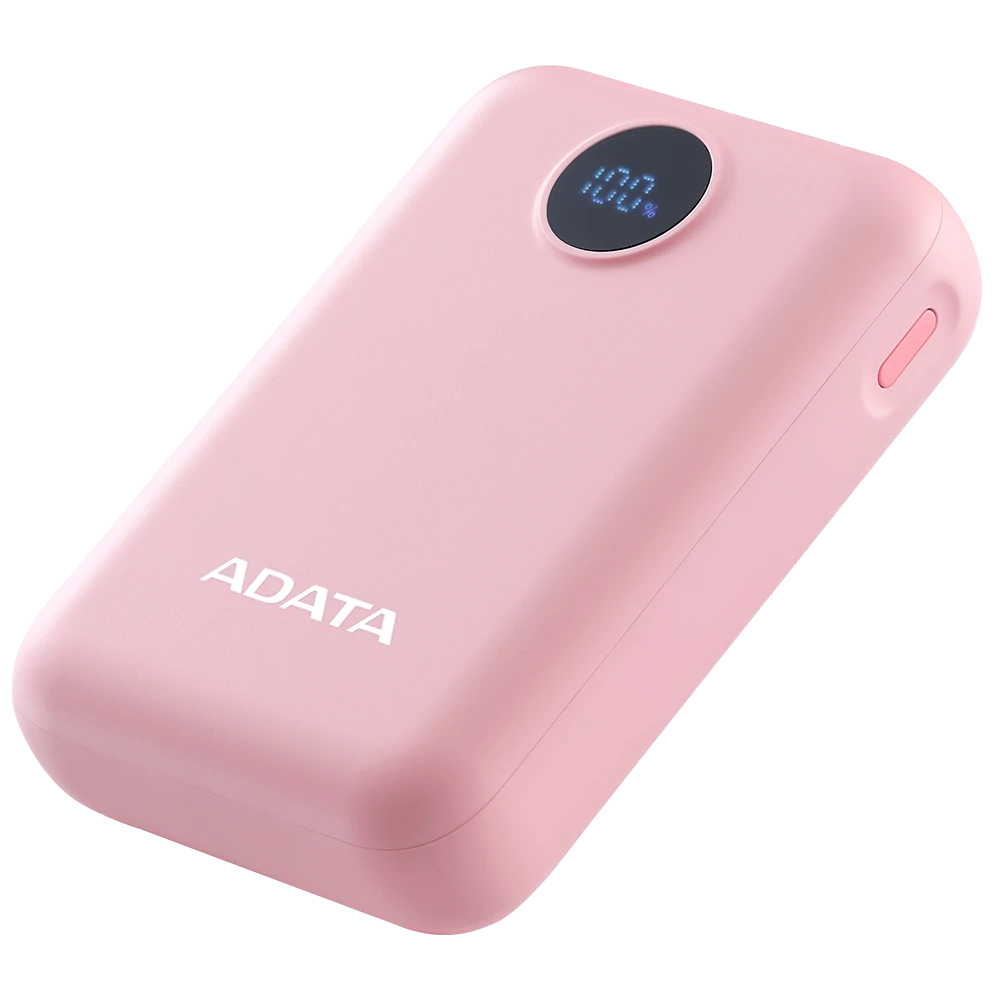 Power Bank Adata C100 - Carga Rapida - 10000MAH - 2 Puertos USB - 1 Tipo C - Rosa miniatura 2