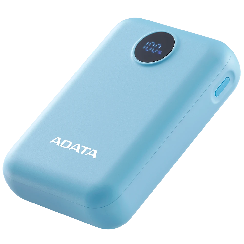 Power Bank Adata C100 - Carga Rapida - 10000MAH - 2 Puertos USB - 1 Tipo C - Azul miniatura 2
