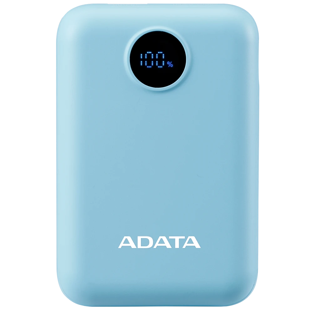 Power Bank Adata C100 - Carga Rapida - 10000MAH - 2 Puertos USB - 1 Tipo C - Azul miniatura 4