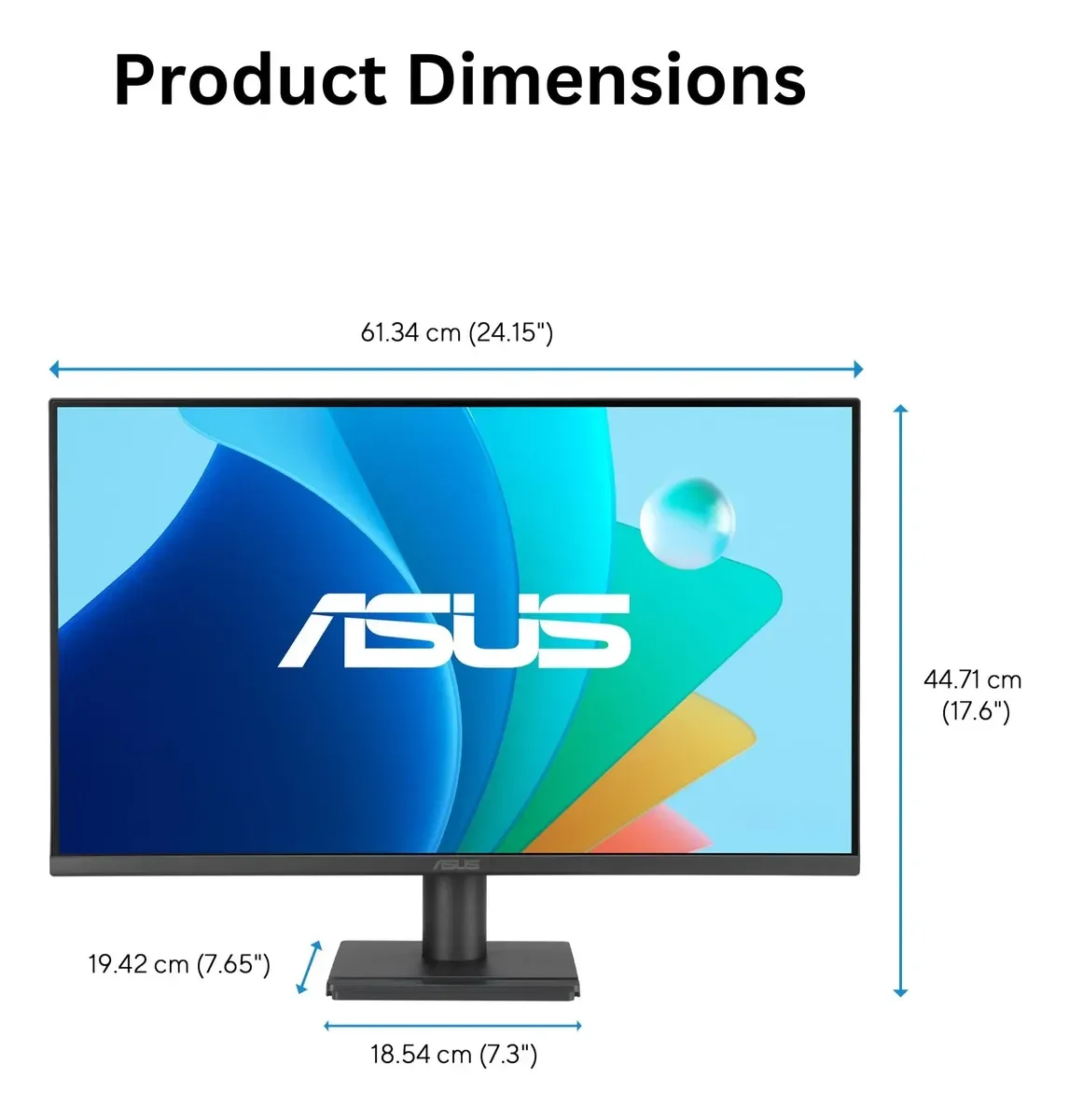 Monitor Asus 27" VA279HG - FHD - IPS HDMI - VGA - 120HZ - 1MS - Eye Care miniatura 4