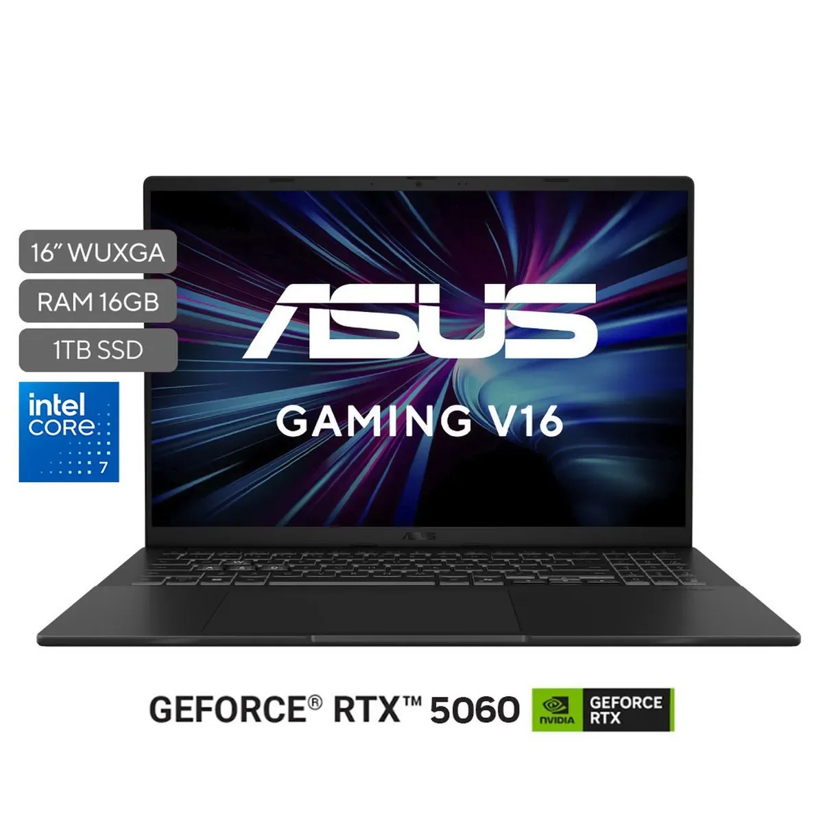 Asus V3607VM-RP011 - Intel Core 7 240H - 16GB DDR5 - 1 Tera SSD - Pantalla 16" WUXGA - No DVD - HDMI - Geforce RTX 5060 8GB GDDR6 - Freedos - Gray miniatura 2