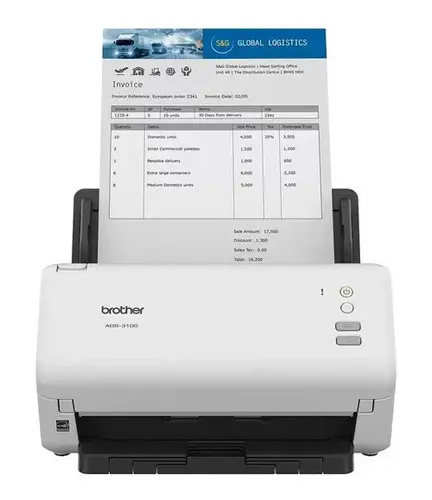 Escaner Brother ADS3100 - 40 PPM - 80 IPM - Duplex A Color - USB 3,0 - Capacidad ADF 60 Paginas