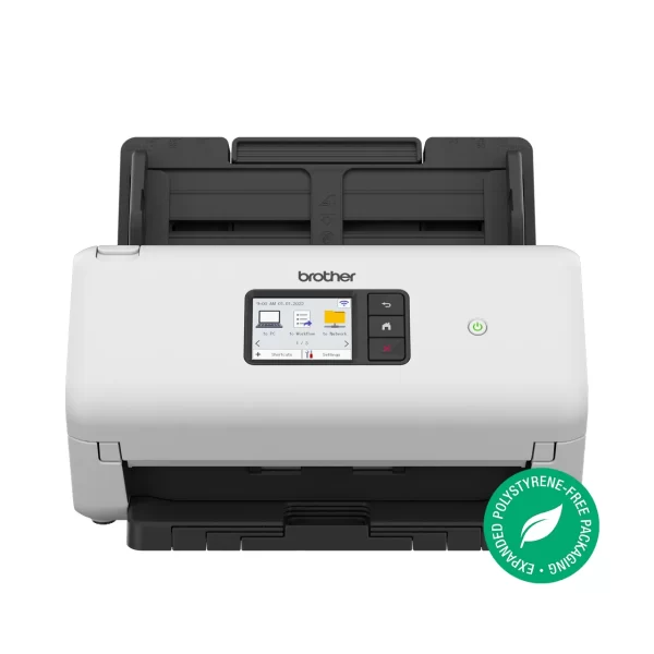 Escaner Brother ADS-3350W - 40 PPM - 80 IPM - Duplex A Color - USB 3,0 - Capacidad ADF 60 Paginas - WIFI - Ethernet
