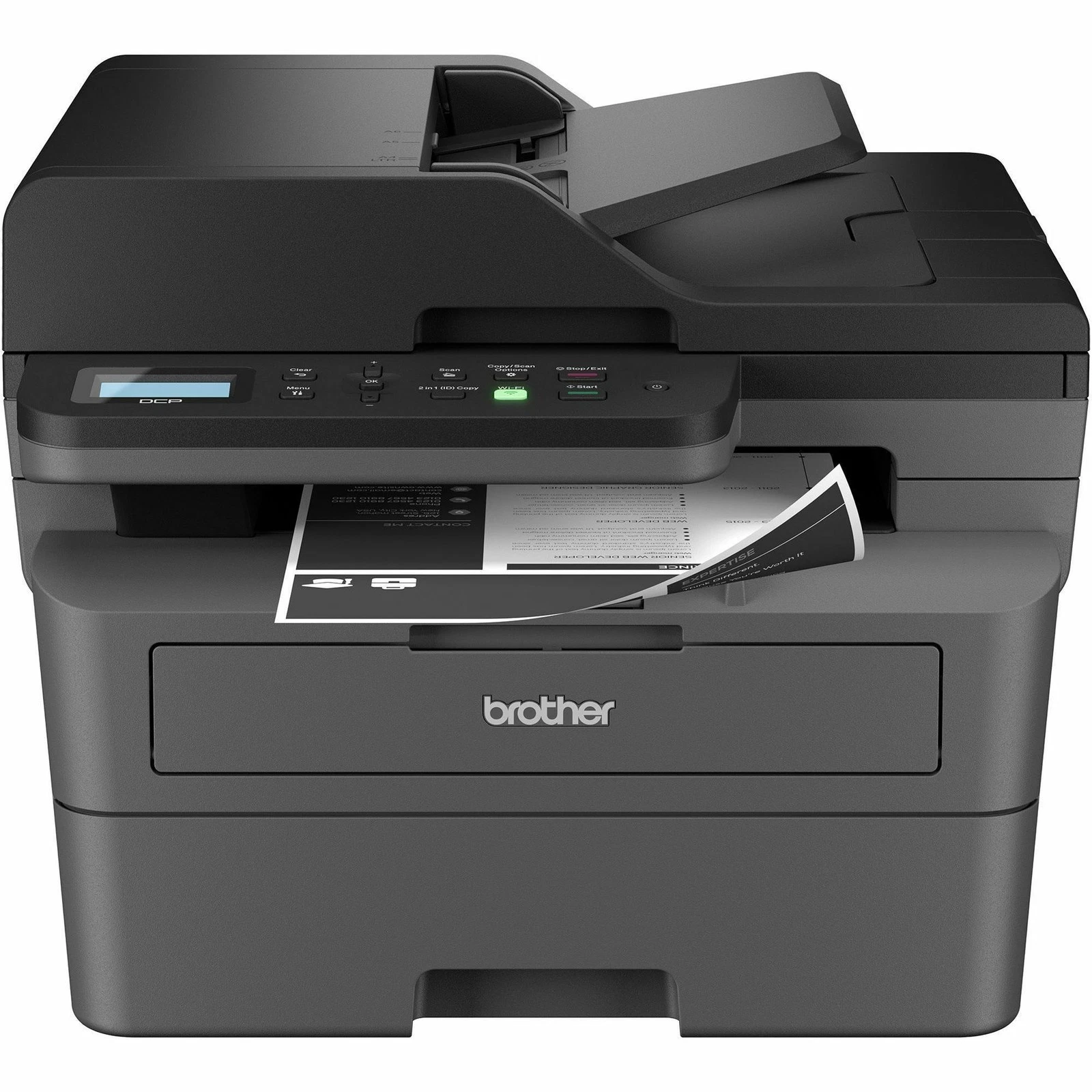 Impresora Brother Laser DCP-L2640DW - Monocromatica - WIFI - Multifuncional - ADF - Impresión Duplex - Puerto Ethernet miniatura 4