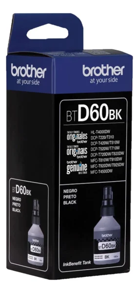 Tinta Brother BTD60BK Negra - 108ML - Compatible Con T520W - T720W - T920W miniatura 3