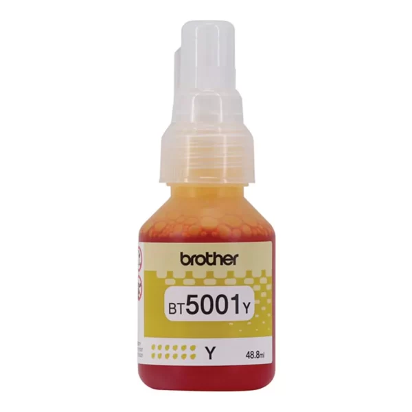 Tinta Brother BT5001Y Yellow - 48,8ML - Compatible Con T520W - T720W - T920W