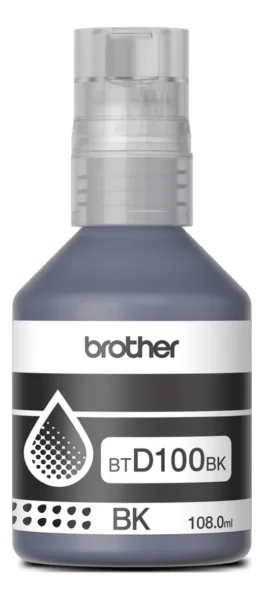 Tinta Brother BTD100BK Negra - 108ML - Compatible Con MC-T930DW -DCP-T830DW- DCP-T730DW - DCP-T530DW - DCPT430W - DCP-T230