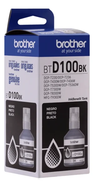 Tinta Brother BTD100BK Negra - 108ML - Compatible Con MC-T930DW -DCP-T830DW- DCP-T730DW - DCP-T530DW - DCPT430W - DCP-T230 miniatura 3