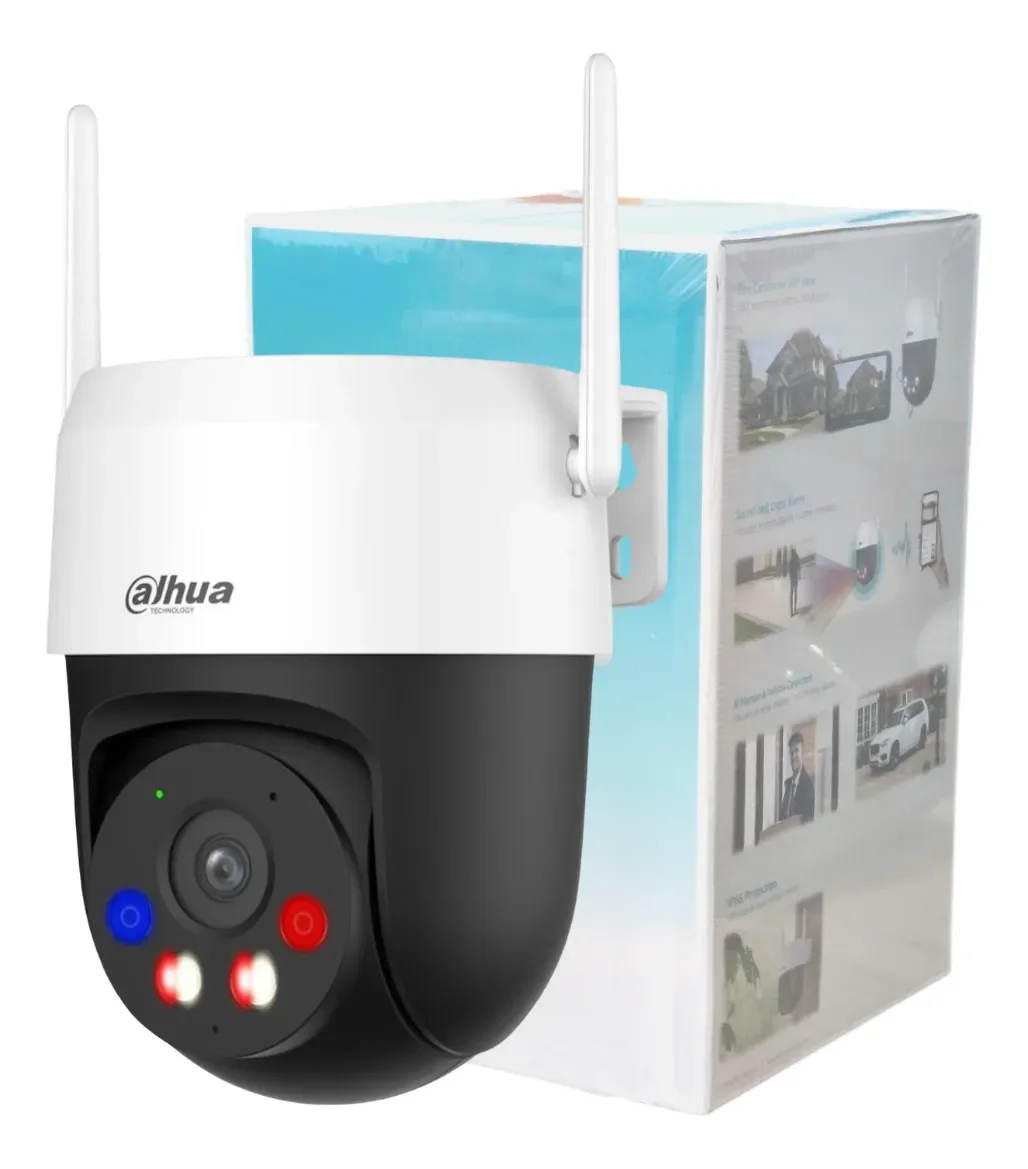 Dahua DH-H5A - 5MP 3K - Vista 360 - Incluye Microfono Y Altavoz - Almacena Hasta 256GB Micro Sd -deteccion AI Humana Y Mascotas - WIFI 6 - RJ45 miniatura 2