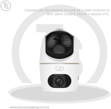 Dahua DH-P5D - Para Exterior - Doble Lente - 5MP 2K - Vista 360 - Microfono Y Altavoz - Hasta 256GB En Micro Sd - Deteccion AI - WIFI 6 - RJ45 miniatura 4