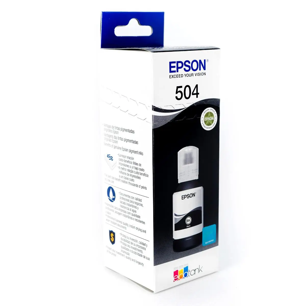 Tinta Epson T-504 Black Compatible Con L4150 - L4160 - L4260 - L6161 - L6171 - L6270 - L6191 - L14150. miniatura 3