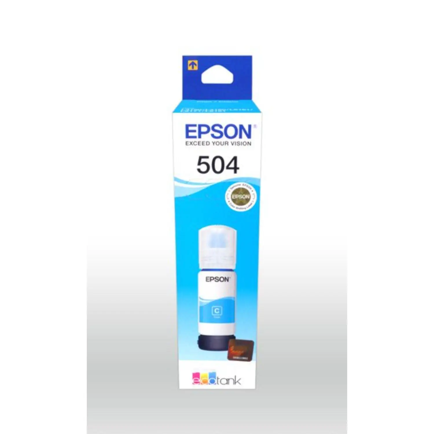 Tinta Epson T-504 Cyan Compatible Con L4150 - L4160 - L4260 - L6161 - L6171 - L6270 - L6191 - L14150. miniatura 2