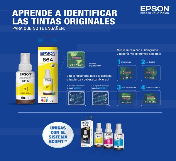 Tinta Epson T-664 Yellow Compatible Con L121 miniatura 3