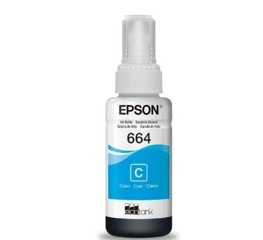Tinta Epson T-664 Cyan Compatible Con L121 miniatura 2