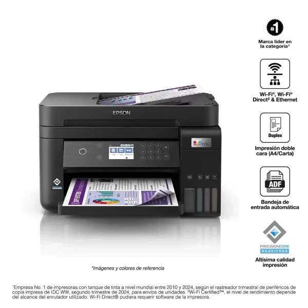 Impresora Epson L6270 - Multifuncional -recarga Continua - WIFI - ADF - Duplex - Ethernet miniatura 2