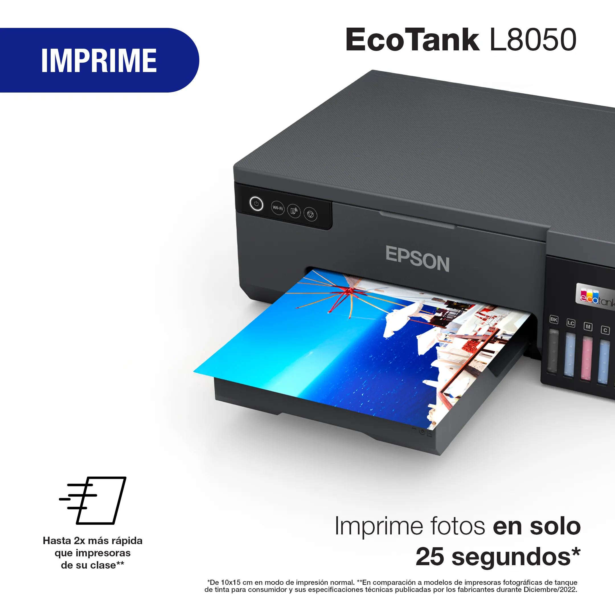 Impresora Epson L8050 - Fotografica - Recarga Continua - WIFI - Imprime Sobre Cd miniatura 3