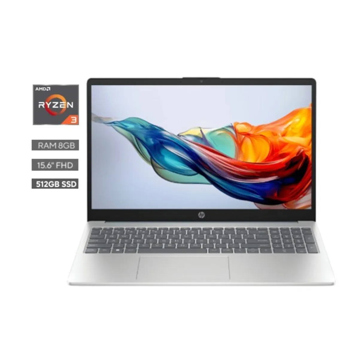 HP 15-FC0232LA - Amd Ryzen 3 7320U - 8GB LPDDR5 - 512GB SSD - Pantalla 15,6" FHD - No DVD - HDMI - Freedos - Azul Claro De Luna ( B9TN6LA#ABM )
