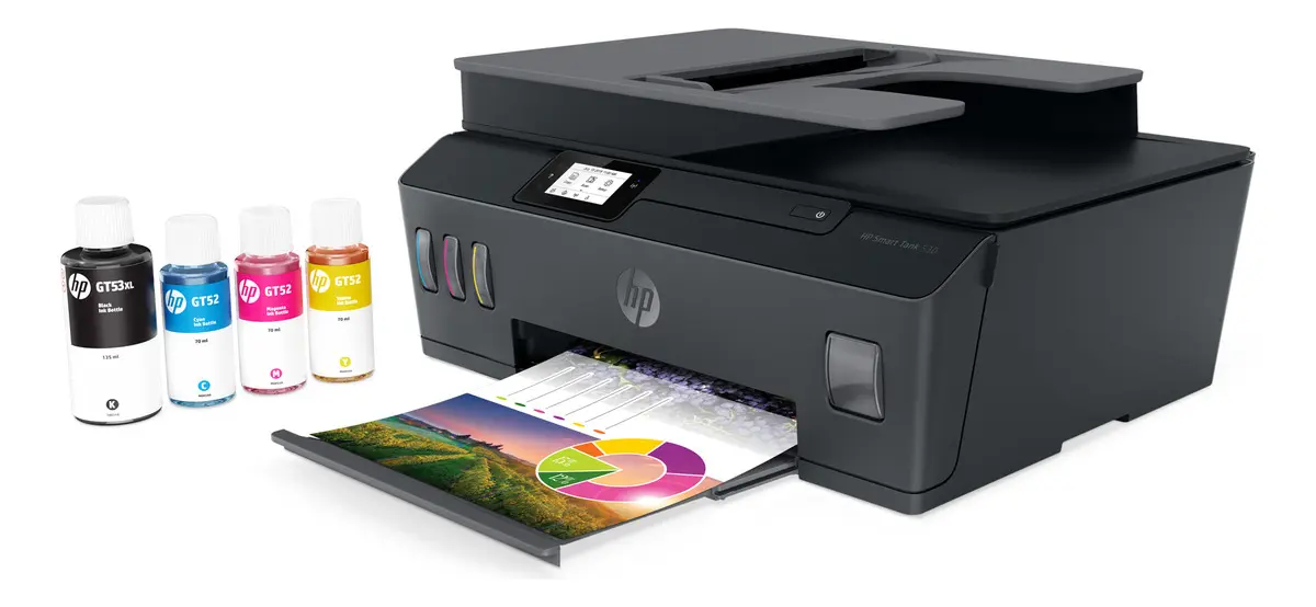Impresora HP Smart Tank 530 - Multifuncional - ADF - WIFI - Amplia Y Reduce - Tinta Continua - 4SB24A#AKY miniatura 5