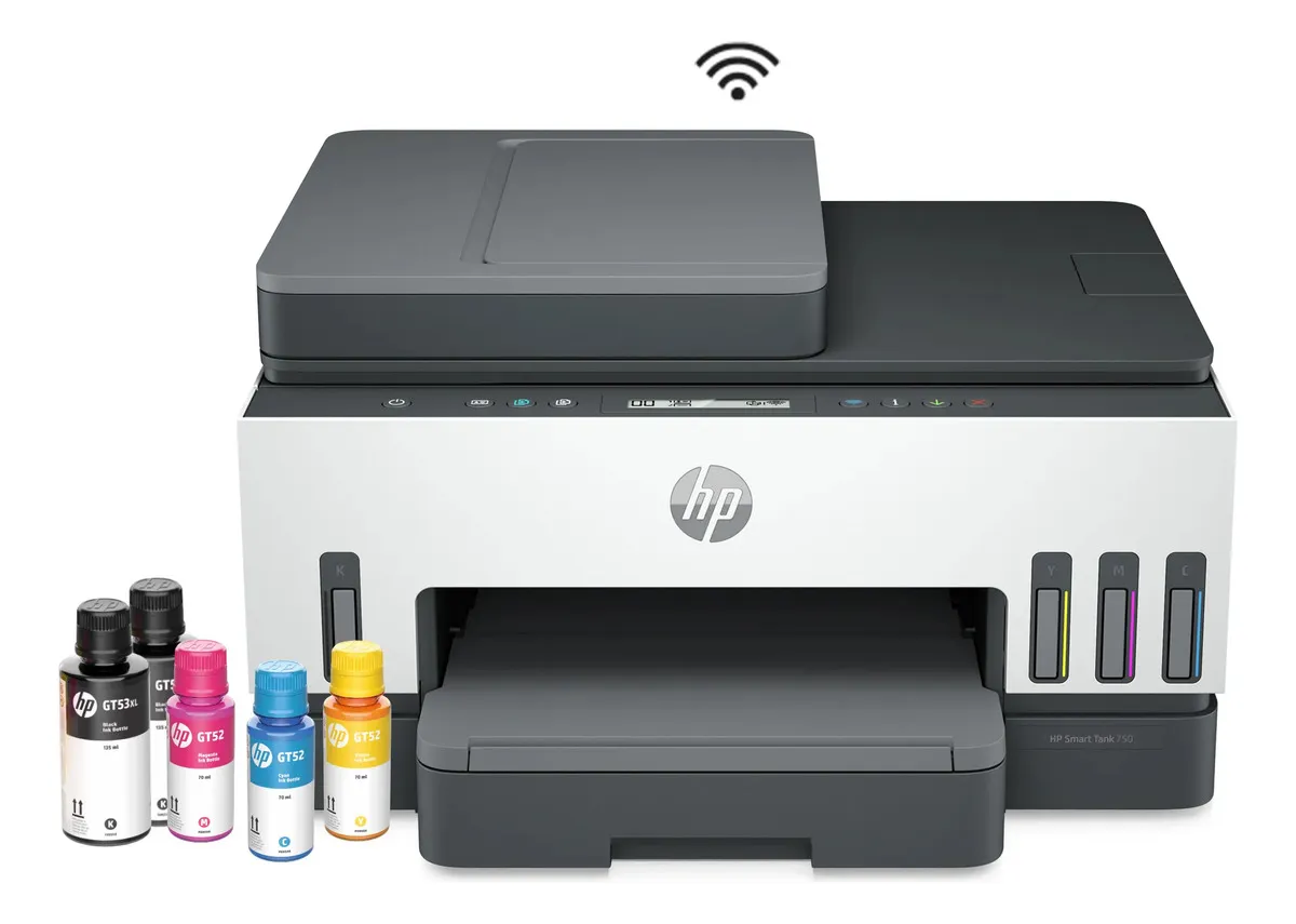 Impresora HP Smart Tank 750 - Multifuncional - ADF - Duplex En Impresion - WIFI - Tinta Continua - 6UU47A#AKY