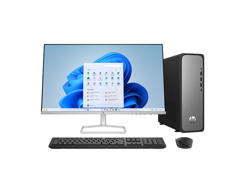 PC HP Omnidesk Slim S03-0050LA - Intel Core I5 14400 - 8GB DDR5 - 512GB SSD - DP - RJ45 + Monitor 23,8" FHD - Freedos ( C34KGLA#ABM ) ( 94C21AA#ABA )