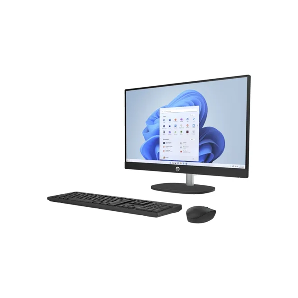 AIO HP 24-CR0234LA - Amd Ryzen 3 7320U - 8GB LPDDR5 - 512GB SSD - Pantalla 23,8" FHD - No DVD - HDMI - RJ45 - Freedos - Negro ( BM6X2LA#ABM ) miniatura 2