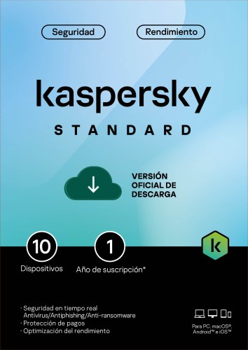 Licencia Kaspersky Standar 10 Usuarios (12 Meses)