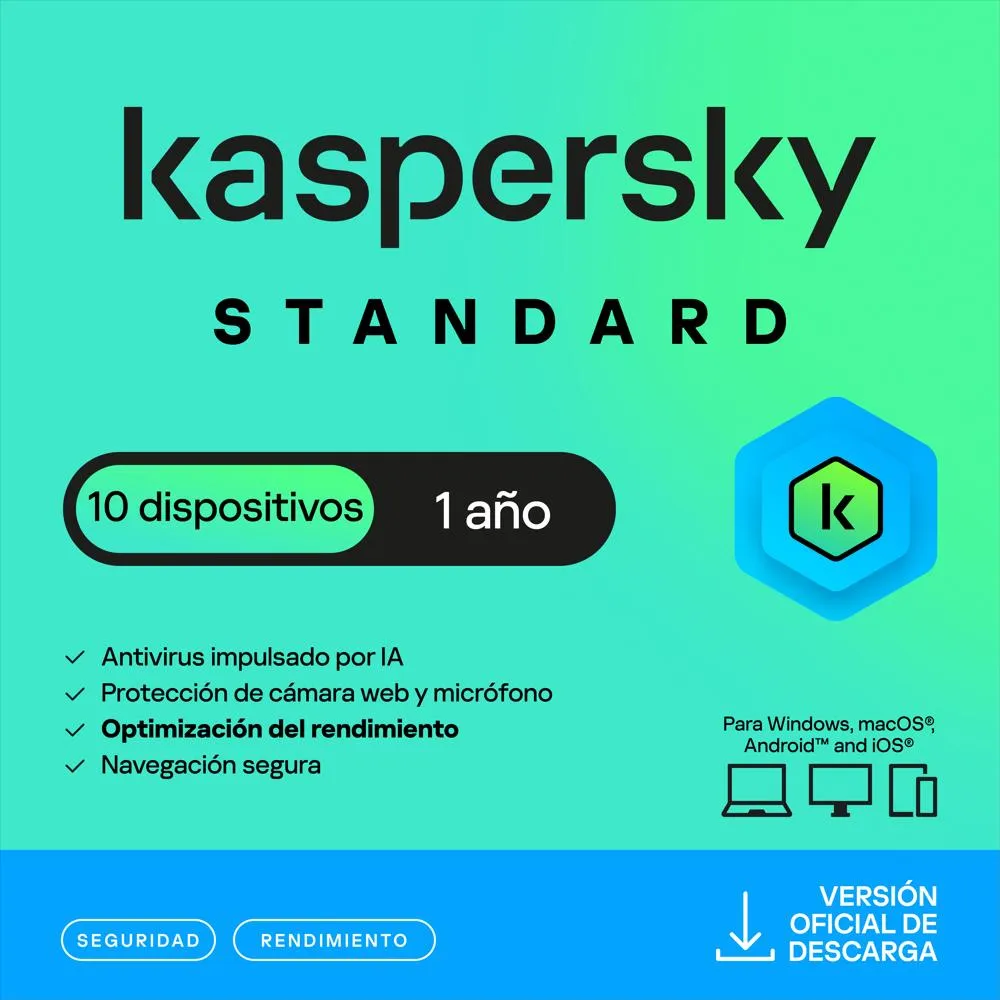 Renovacion Licencia Kaspersky Standar 10 Usuarios (12 Meses)