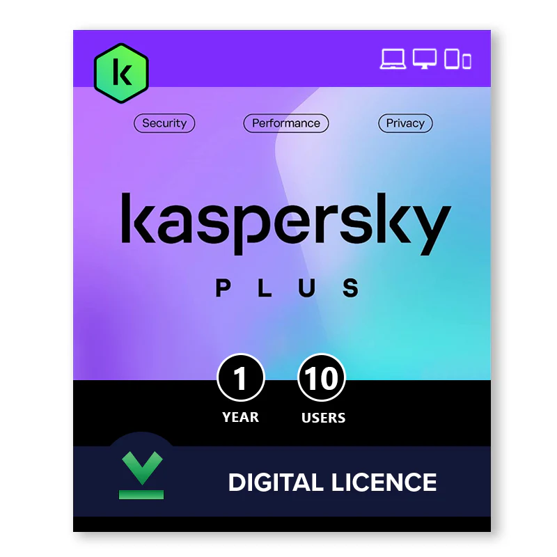 Licencia Kaspersky Plus 10 Usuarios (12 Meses)