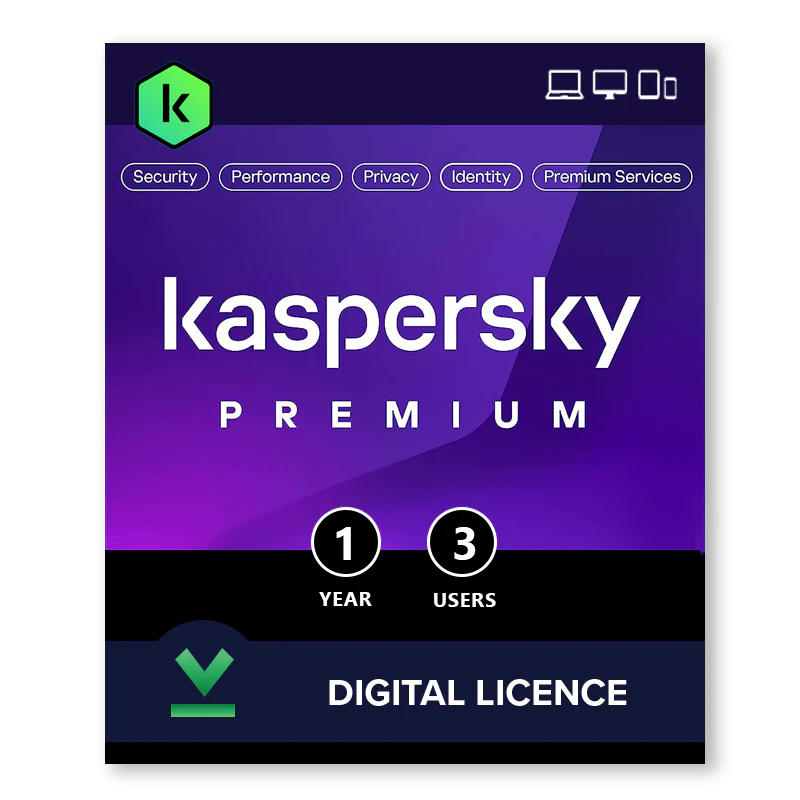 Licencia Kaspersky Premium 3 Usuarios (12 Meses)