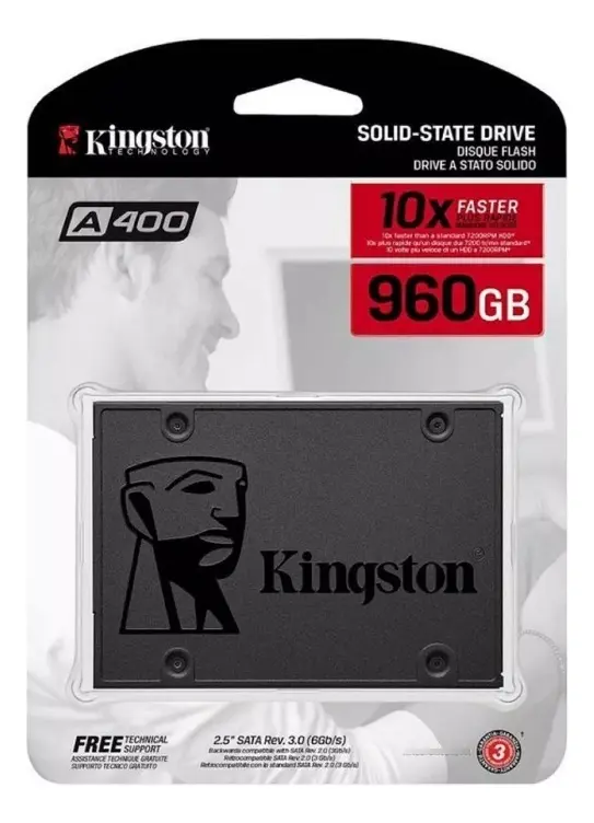 Disco De Estado Solido Kingston 960GB SATA 2,5" SA400