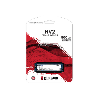 Disco De Estado Solido Kingston NV3 500GB - M.2 PCI Express NVME Gen 4X4 - Lectura 5.000 Mb/s - Escritura 3.000 Mb/s
