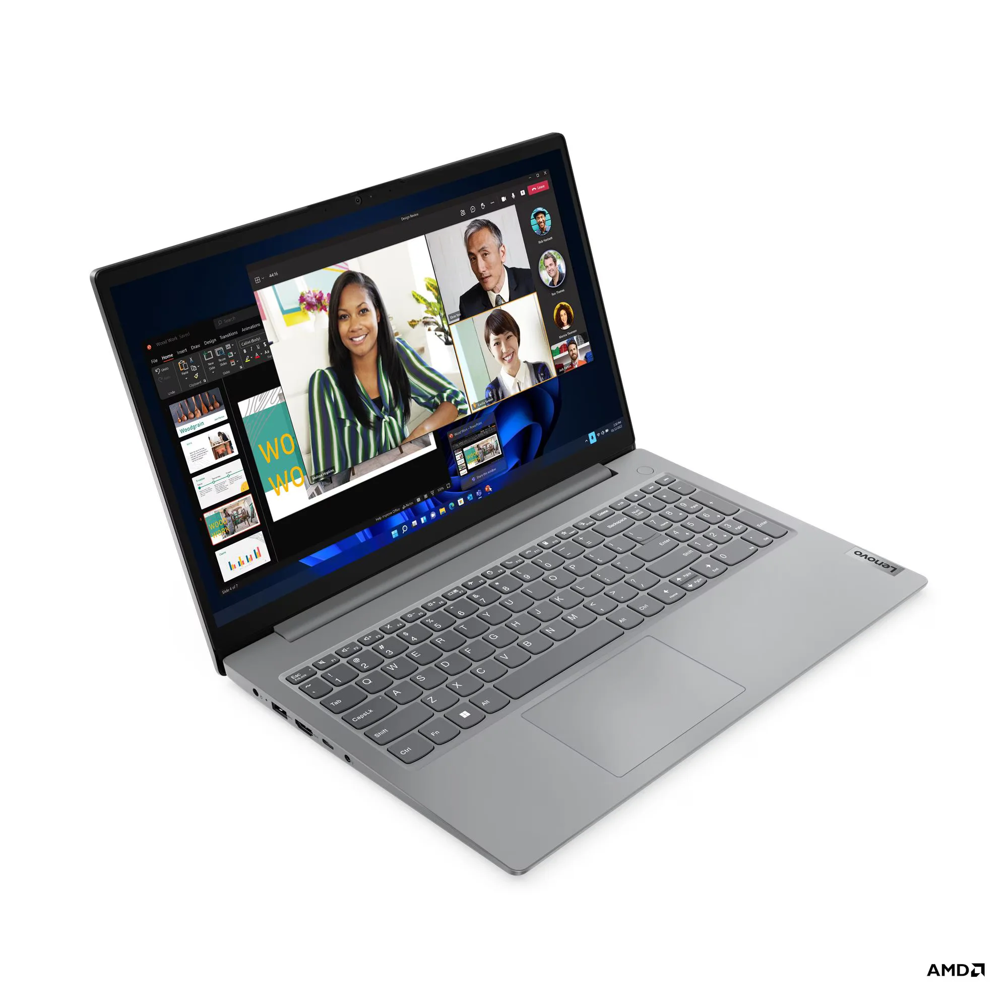 Lenovo V15 G4 Amn - Amd Ryzen 5 7520U - 16GB LPDDR5 - 512GB SSD - Pantalla 15,6" FHD - No DVD - HDMI - RJ45 - Freedos - Arctic Grey ( 82YU00XYLM ) miniatura 4
