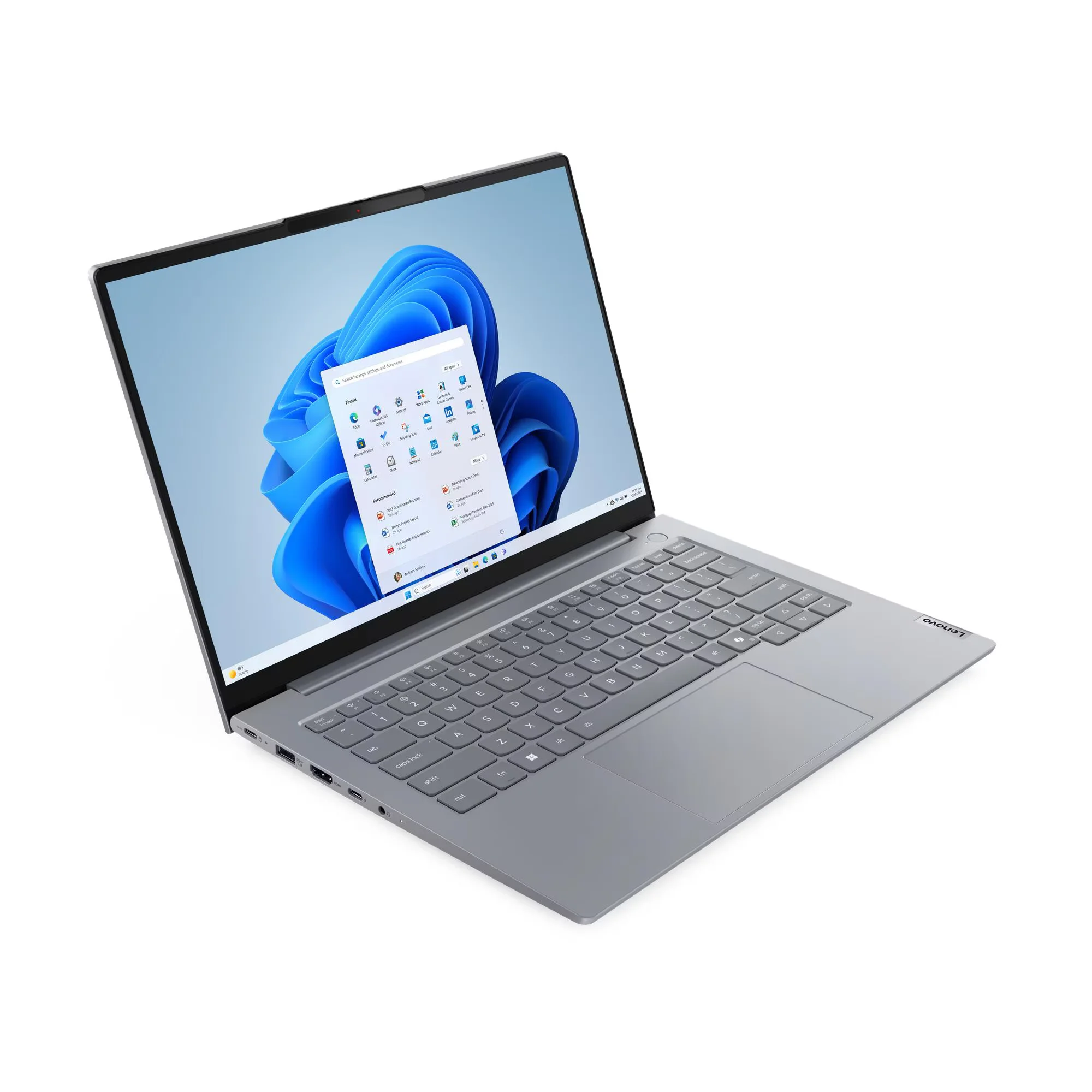 Lenovo Thinbook 14 G8 Ial - Intel Core Ultra 5 225U - 16GB DDR5 - 512GB SSD - Pantalla 14" WUXGA - No DVD - RJ45 - Freedos - Grey ( 21SJ00BBLD ) miniatura 2