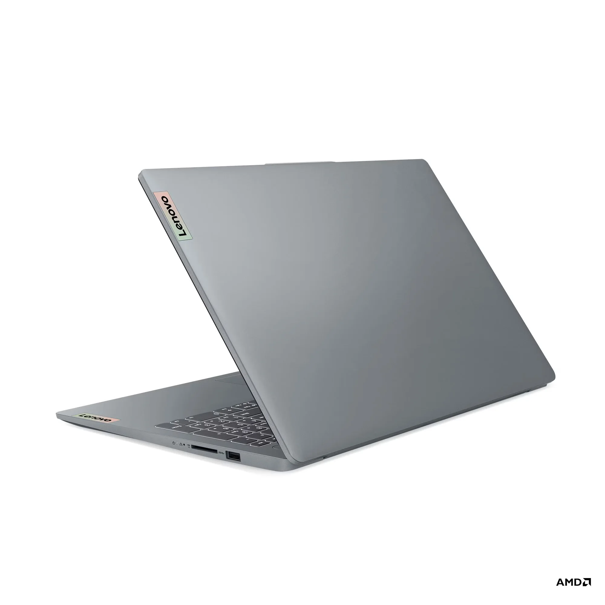Lenovo Slim 3 15AMN8 - Amd Ryzen 3 30 - 16GB LPDDR5 - 512GB SSD - Pantalla 15,6" FHD - No DVD - HDMI - Freedos - Arctic Grey ( 82XQ00YQLM ) miniatura 3
