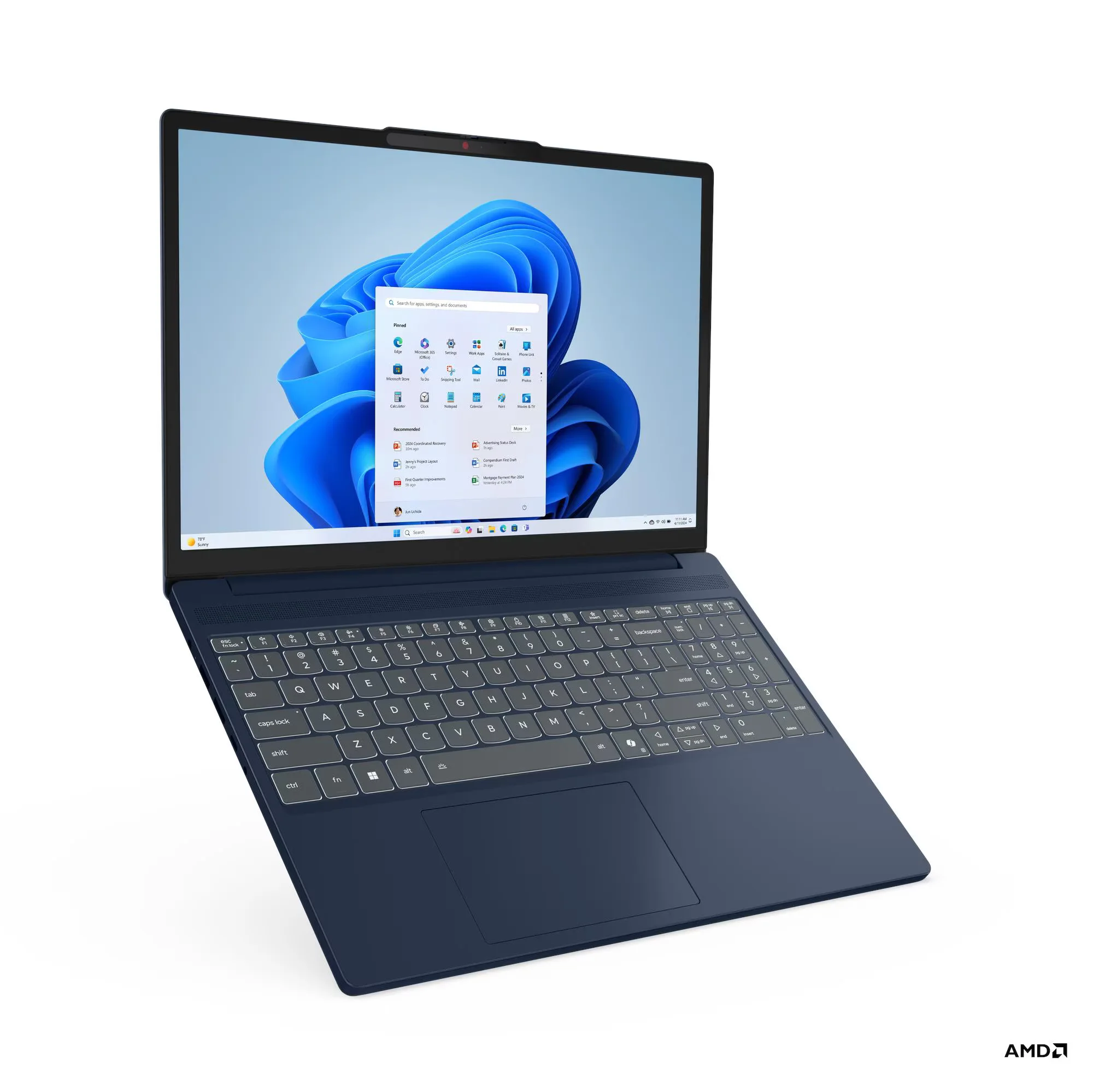 Lenovo Slim 3 15AHP10 - Amd Ryzen 5 8640HS - 8GB DDR5 - 512GB SSD - Pantalla 15,3" WUXGA - No DVD - HDMI - Cosmic Blue ( 83KA003RLM )