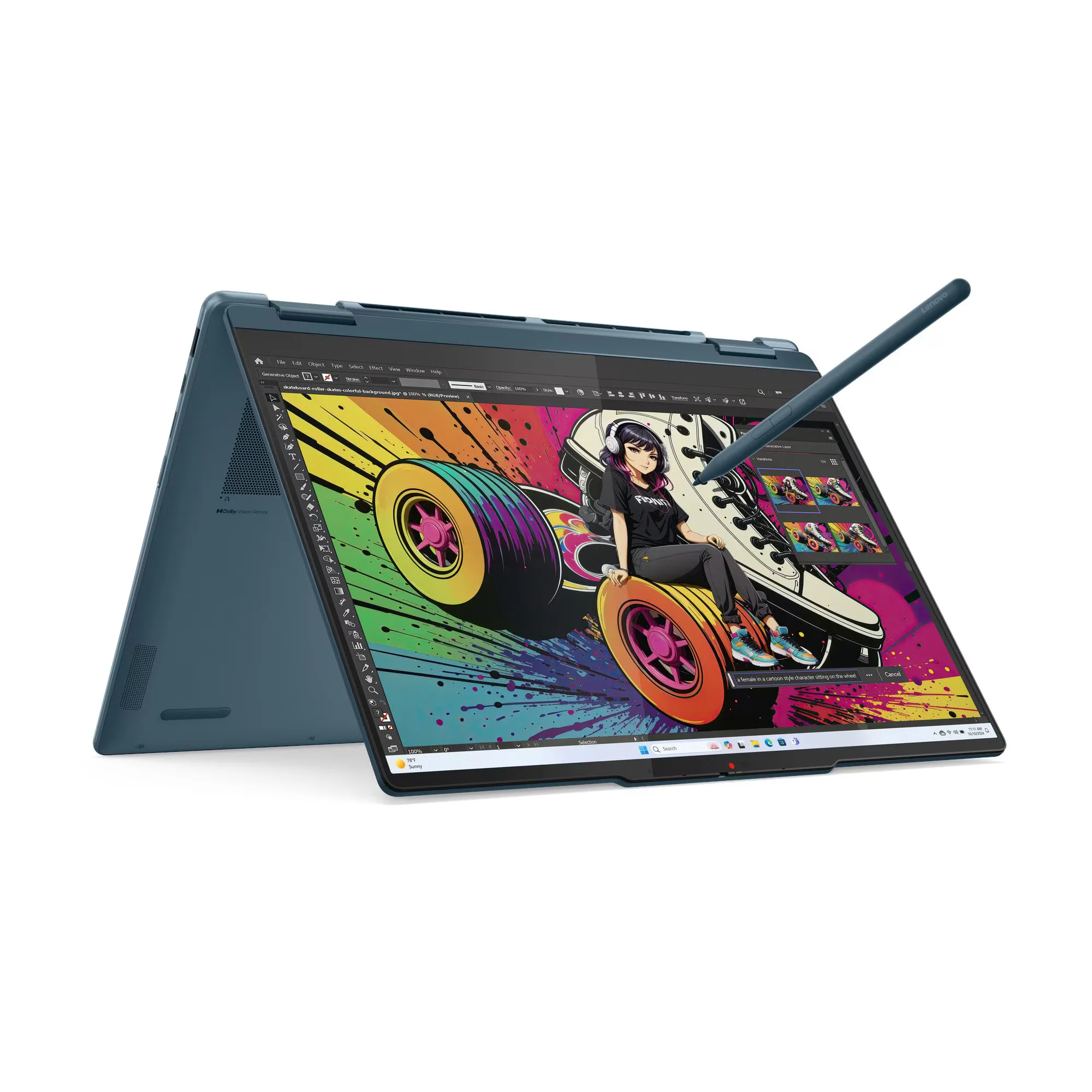 Lenovo Yoga 7 2 En 1 14AKP10 - Amd Ryzen AI 5 340 - 16GB LPDDR5X - 512GB SSD - Pantalla 14" WUXGA Touch - Copilot+pc - Win 11 ( 83JR006LLM )