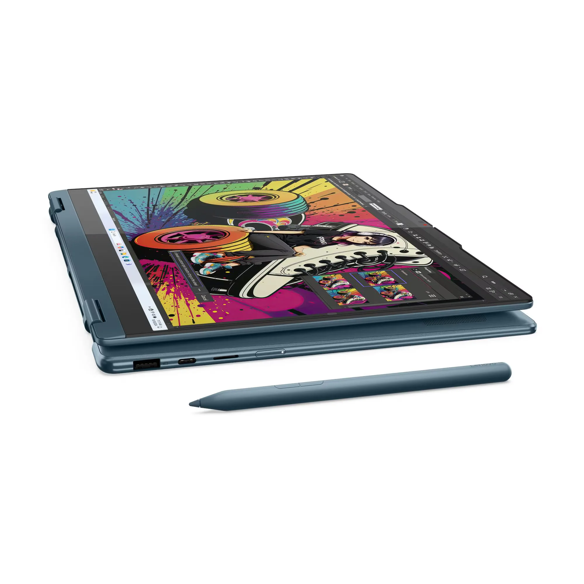 Lenovo Yoga 7 2 En 1 14AKP10 - Amd Ryzen AI 5 340 - 16GB LPDDR5X - 512GB SSD - Pantalla 14" WUXGA Touch - Copilot+pc - Win 11 ( 83JR006LLM ) miniatura 4