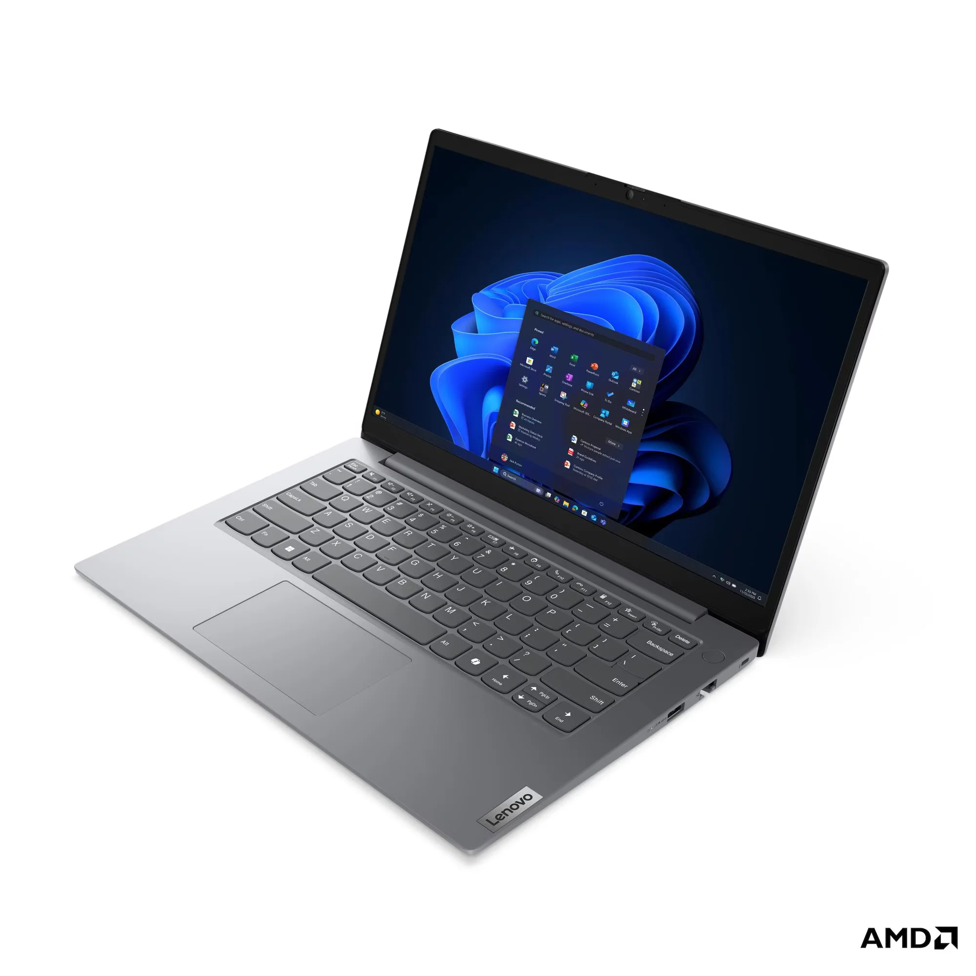 Lenovo V14 G6 Arp - Amd Ryzen 7 170 - 16GB DDR5 - 512GB SSD - Pantalla 14" FHD - No DVD - HDMI - RJ45 - Freedos - Luna Grey ( 83UT000NLD ) miniatura 4