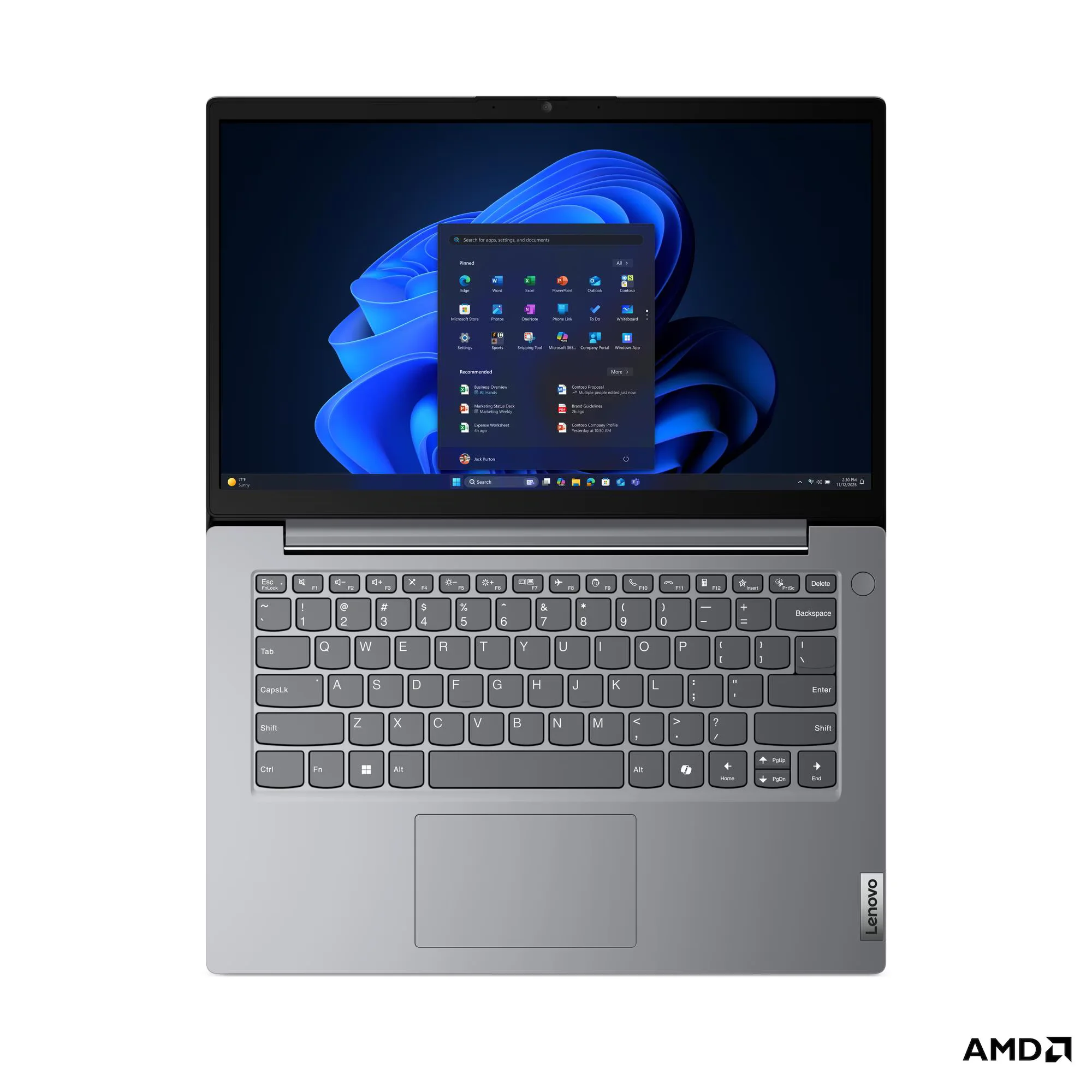Lenovo V14 G6 Arp - Amd Ryzen 5 150 - 8GB DDR5 - 512GB SSD - Pantalla 14" FHD - No DVD - HDMI - RJ45 - Windows 11 Prof - Luna Grey ( 83UT001CLM ) miniatura 6