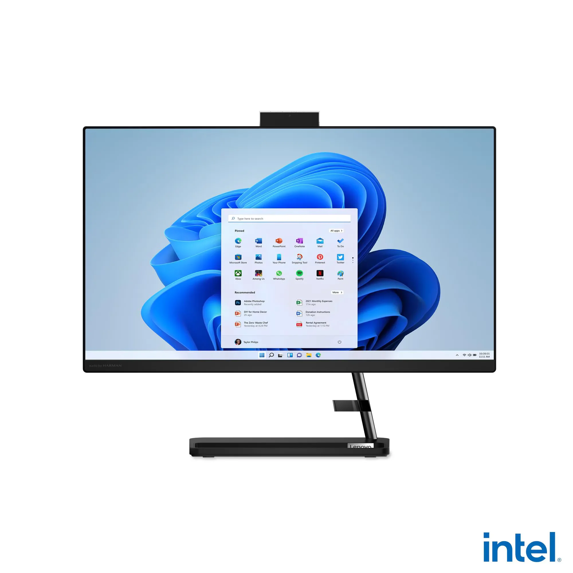AIO Lenovo 3 24IAP7 - Intel Core I3 1215U - 8GB DDR4 - 512GB SSD - Pantalla 23,8" FHD - No DVD - HDMI - RJ45 - Windows 11 - Negro ( F0GH0102LD ) miniatura 2