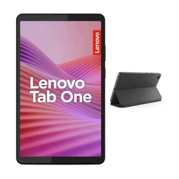 Lenovo Tab One TB305XU - Pant 8,7" - Octa Core (2.0GHZ / 1,8GHZ) - 128GB - Mem 4GB - Android 14 -doble Camara - WIFI + 4G LTE - Luna Grey +folio Case