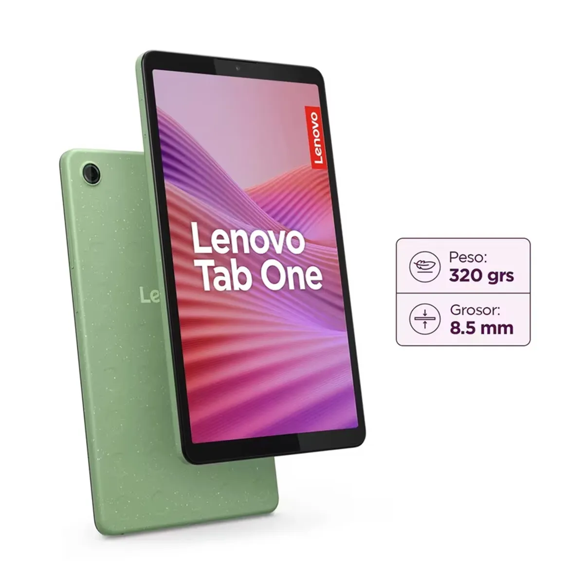 Lenovo Tab One TB305FU - Pant 8,7" - Octa Core (2.0GHZ / 1,8GHZ) - 128GB - Mem 4GB - Android 14 - Doble Camara - WIFI - Seafoam Green + Folio Case miniatura 6